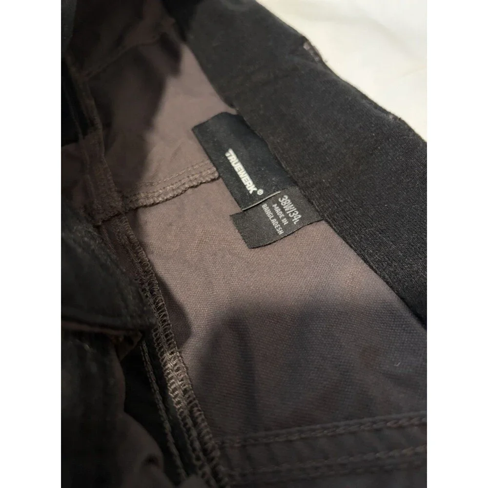 Truewerk T1 Werkpant Mens 38 x 34 Dark Gray Technical Work Cargo Pants Stretch